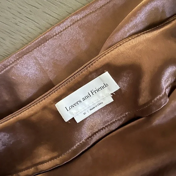 LOVERS + FRIENDS | Benny Midi Skirt & Bra Top Set in Chocolate Brown | Size S|XS - Picture 14 of 16